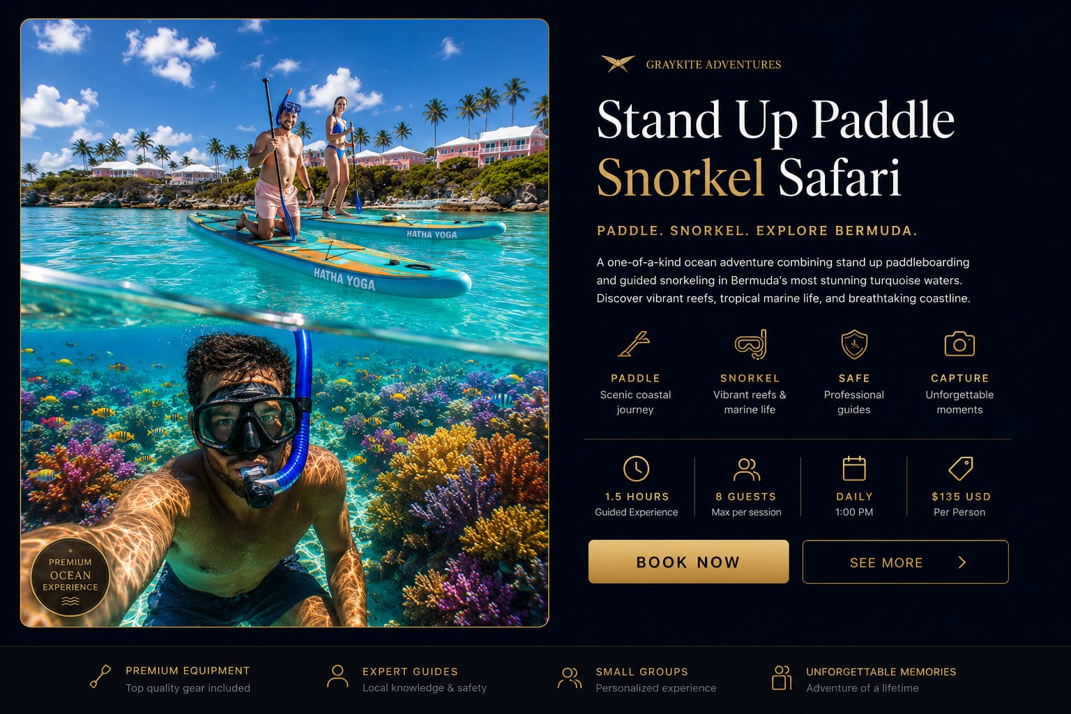 Graykite Bermuda premium ocean experience at Cambridge Beaches Resort and Spa